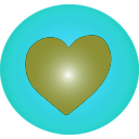 download Love Icon clipart image with 180 hue color