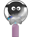 download Spray Can Sheep clipart image with 135 hue color