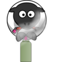 download Spray Can Sheep clipart image with 270 hue color