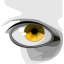 download Eye clipart image with 45 hue color