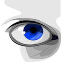 download Eye clipart image with 225 hue color