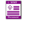 download Wwf Format Icon clipart image with 180 hue color