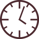 download Simple Clock clipart image with 135 hue color