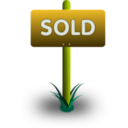 download Sold Sign clipart image with 45 hue color