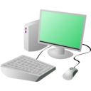 download Cartoon Computer And Desktop clipart image with 270 hue color