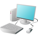 download Cartoon Computer And Desktop clipart image with 315 hue color