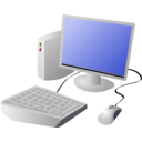 Cartoon Computer And Desktop