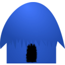download Hut clipart image with 180 hue color