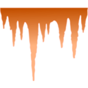 download Icicles clipart image with 180 hue color