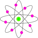 download Atom Model clipart image with 90 hue color