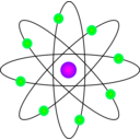 download Atom Model clipart image with 270 hue color