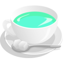 download Teacup clipart image with 135 hue color