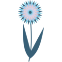 download Chocolate Flower clipart image with 180 hue color
