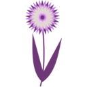 download Chocolate Flower clipart image with 270 hue color