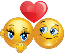 Lovely Couple Smiley Emoticon