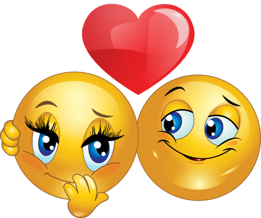 Lovely Couple Smiley Emoticon