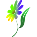 download Flower clipart image with 45 hue color