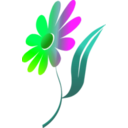 download Flower clipart image with 90 hue color