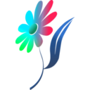 download Flower clipart image with 135 hue color