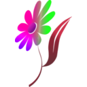 download Flower clipart image with 270 hue color