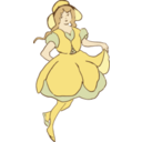 download Little Lass clipart image with 0 hue color