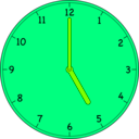 download Clock clipart image with 90 hue color