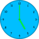 download Clock clipart image with 135 hue color