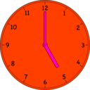 download Clock clipart image with 315 hue color