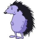 download Hedgehog clipart image with 225 hue color