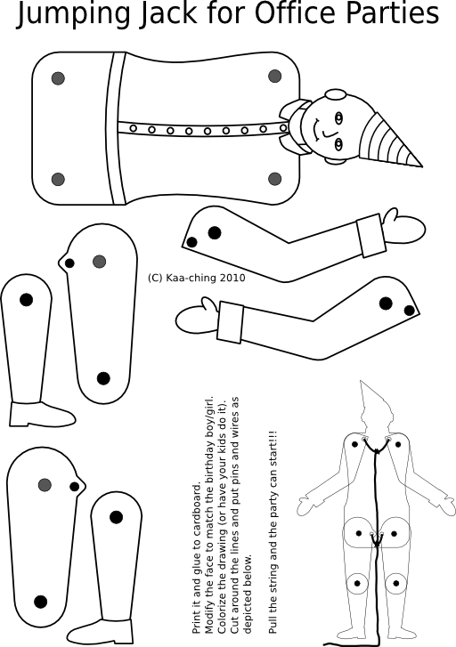 Jumping Jack Coloring Page