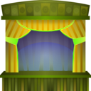 download Stage clipart image with 45 hue color