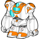 download Robot Color Simply clipart image with 0 hue color