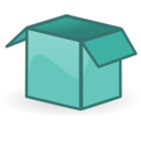 download Open Box clipart image with 135 hue color