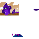 download Clozilla Emerging From Sea clipart image with 180 hue color