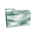 download Folder Icon Plastic Dowload clipart image with 135 hue color