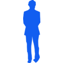 download Suit Man clipart image with 180 hue color