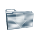 download Folder Icon Plastic Dowload clipart image with 180 hue color