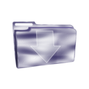 download Folder Icon Plastic Dowload clipart image with 225 hue color