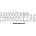 download Keyboard Mappings Outline clipart image with 90 hue color