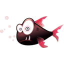 download Piranha clipart image with 180 hue color