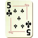 Ornamental Deck 5 Of Clubs