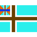 download Norwegian Union Flag clipart image with 180 hue color