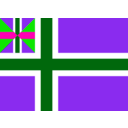download Norwegian Union Flag clipart image with 270 hue color