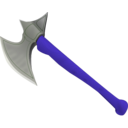 download Battle Axe Medieval clipart image with 225 hue color