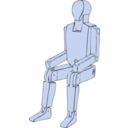 download Mannequin clipart image with 180 hue color