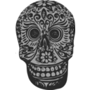 download Tatoo Skull clipart image with 180 hue color