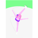 download Ice Skater clipart image with 270 hue color