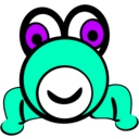 download Frog clipart image with 45 hue color