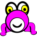 download Frog clipart image with 180 hue color