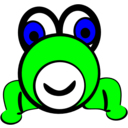 download Frog clipart image with 0 hue color